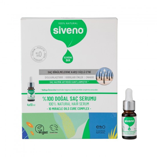 %100 Doğal Saç Serumu 4x10ml